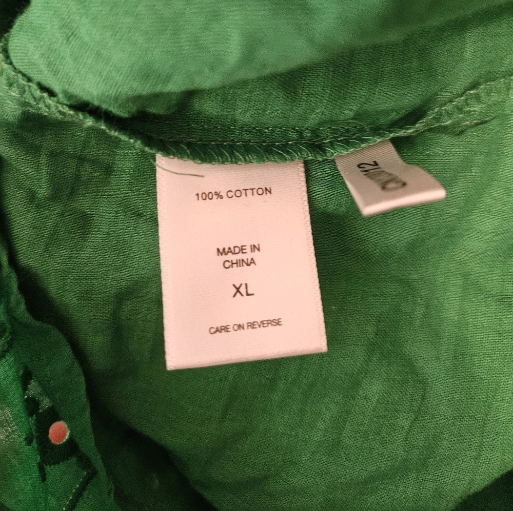 New York & Company Green Eyelet Romper - Picture 5 of 5
